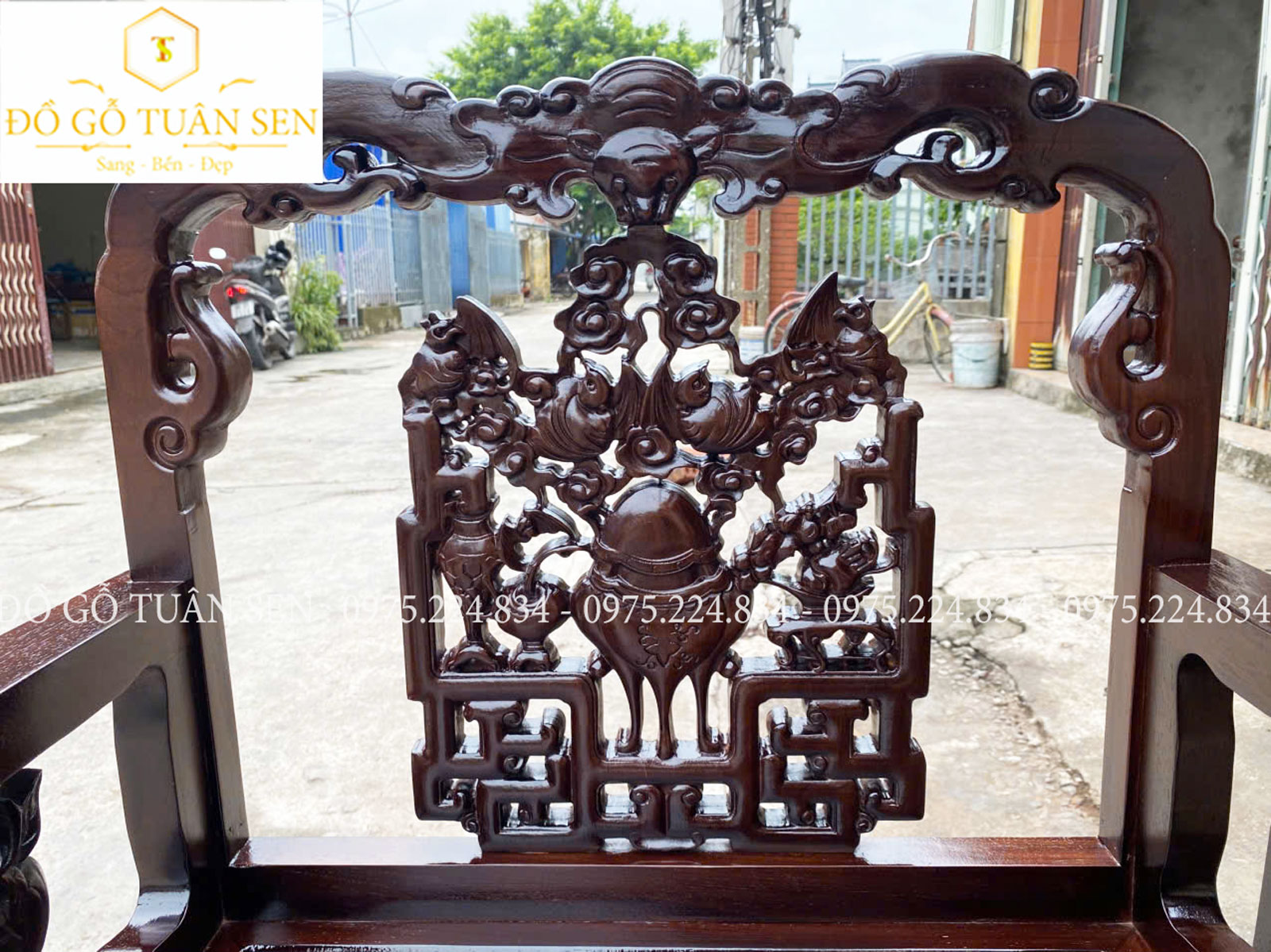 Hình ảnh bộ vách gỗ gụ